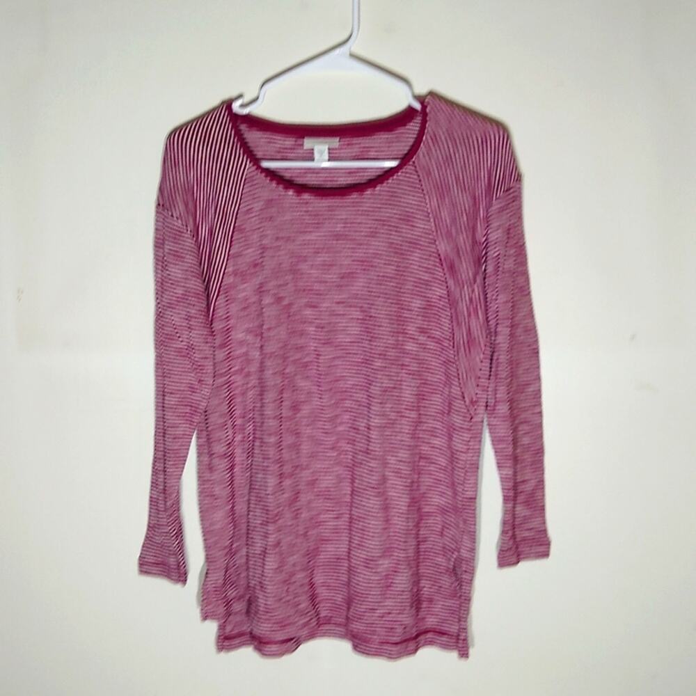 J.Jiil striped pink lounge wear top. Size P/M